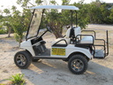 These carts are the main means of transportation on Green Turtle Cay