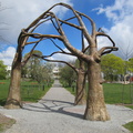 Tree Scuplture At Playground